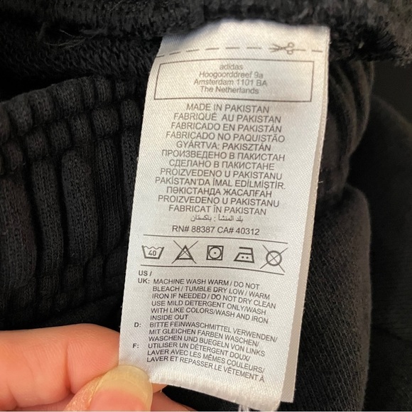 Adidas High Waist Cut Off Shorts XS - Picture 8 of 9